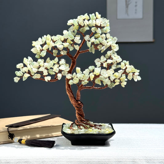 Jade Bonsai Crystal Tree