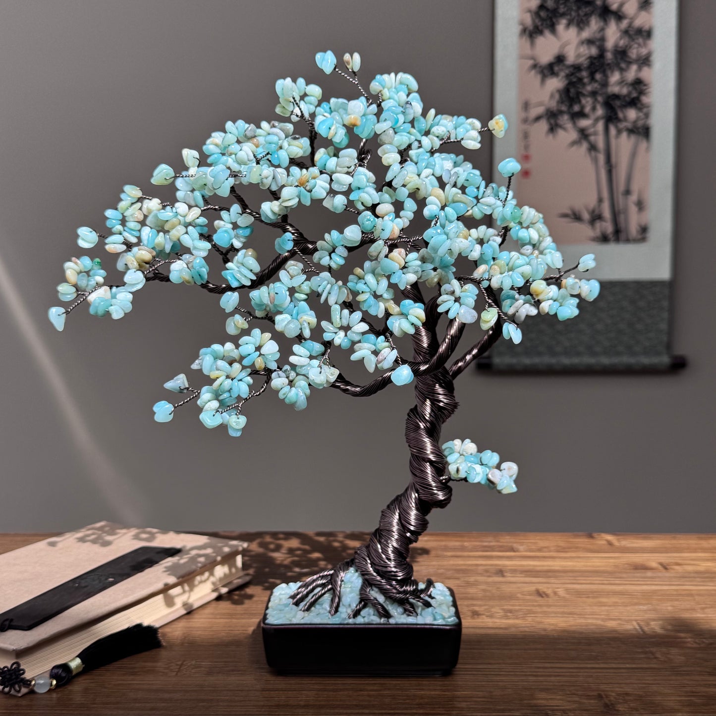 Large Amazonite Bonsai Crystal Tree