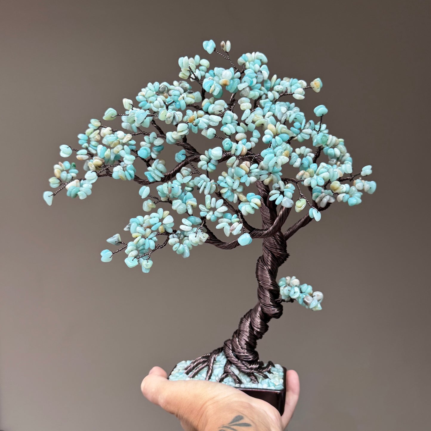 Large Amazonite Bonsai Crystal Tree