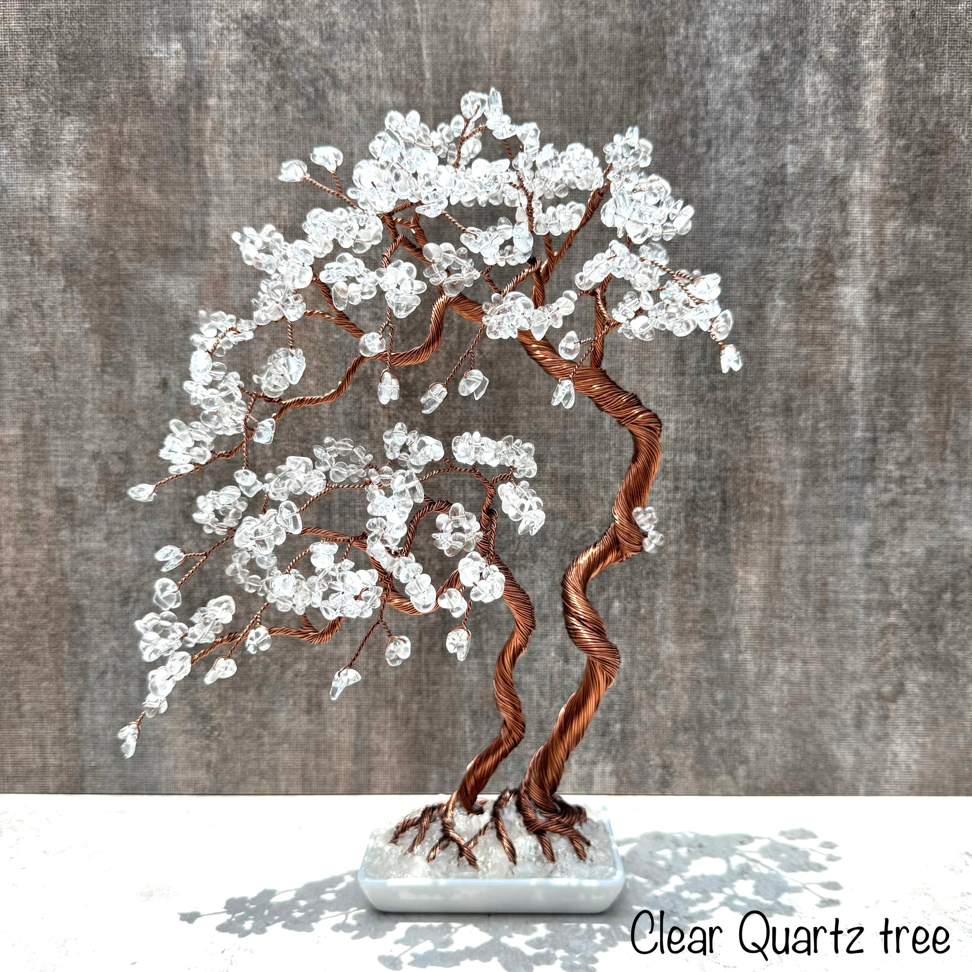 Clear Quartz Crystal Bonsai Tree