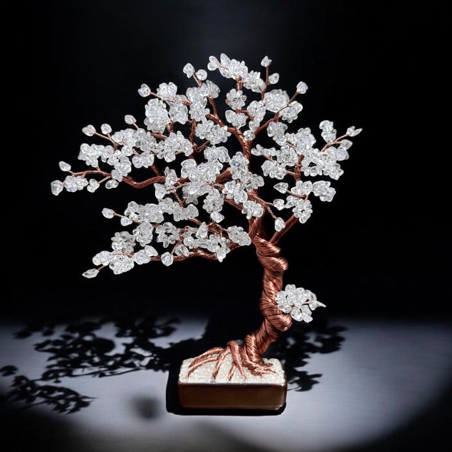 Large Clear Quartz Bonsai Crystal Tree