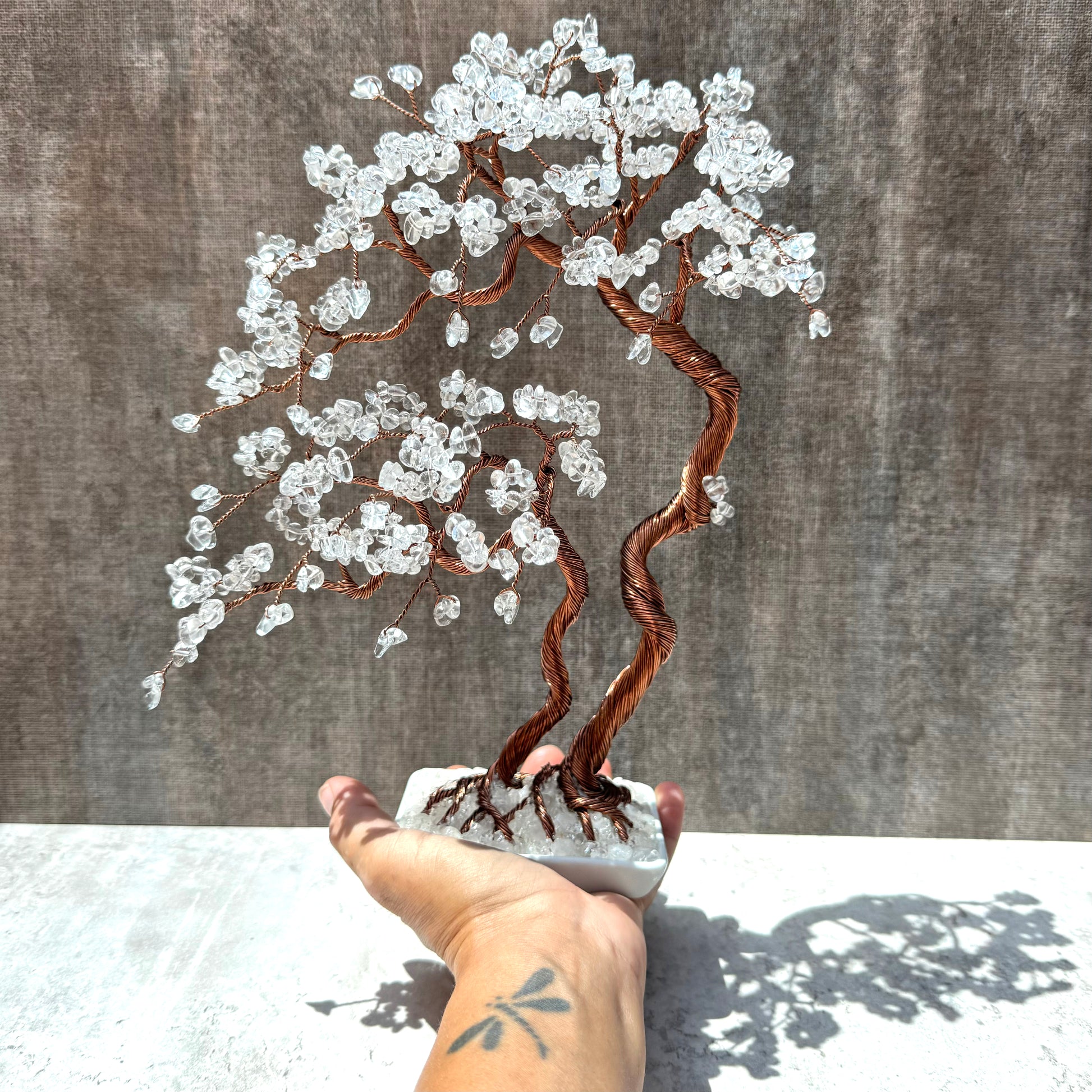 Clear Quartz Crystal Bonsai Tree