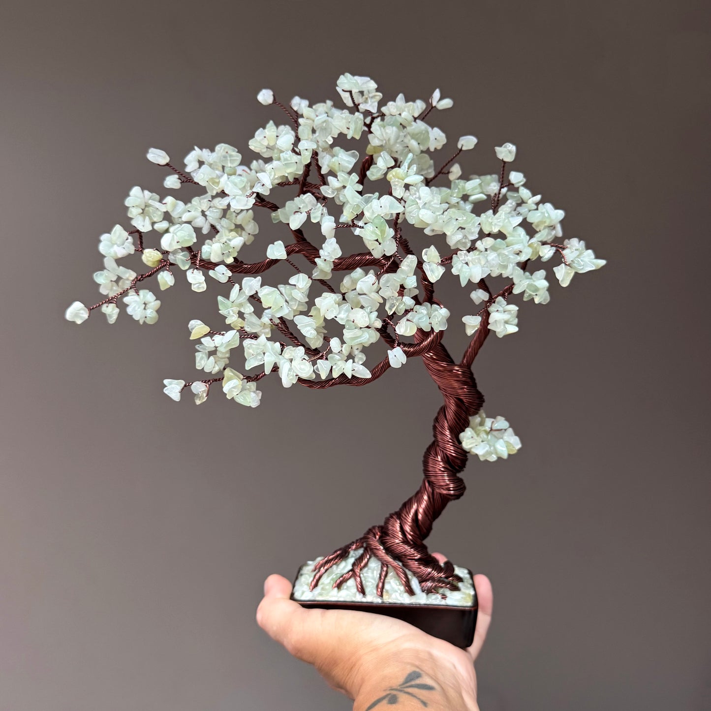 Large Jade Bonsai Crystal Tree