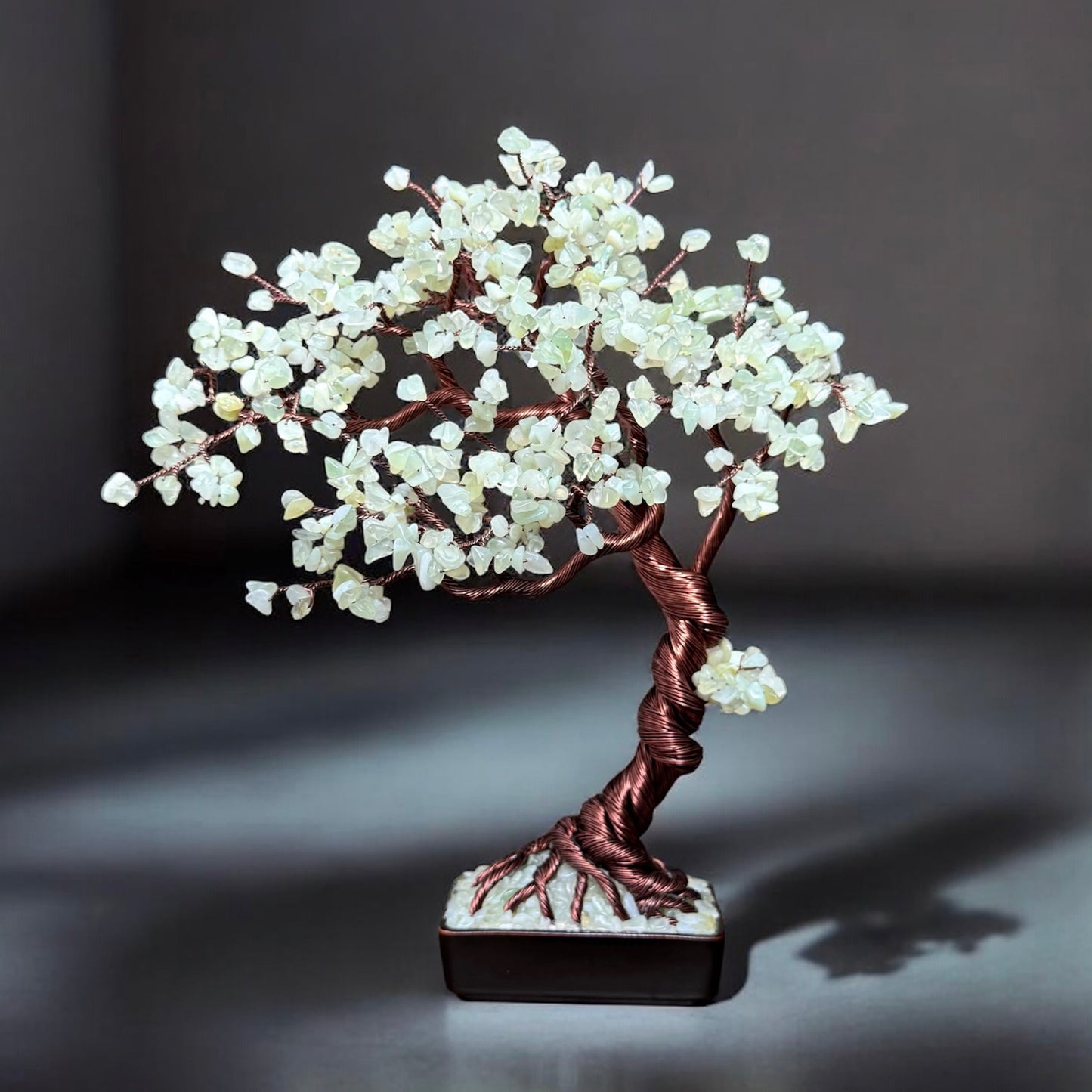 Large Jade Bonsai Crystal Tree