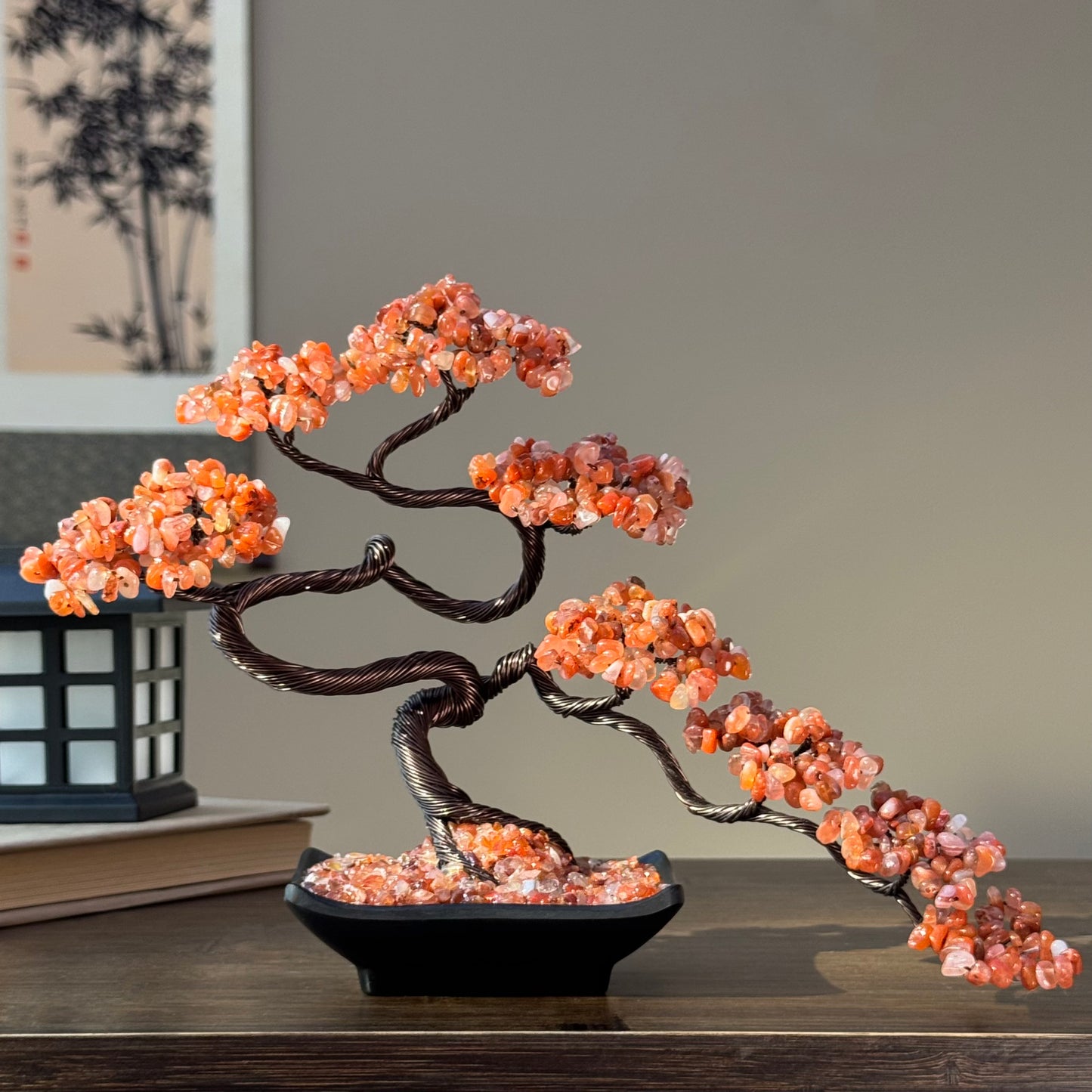 Milky Carnelian Bonsai Crystal tree