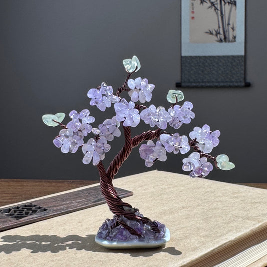 Mini Amethyst Bonsai Crystal tree
