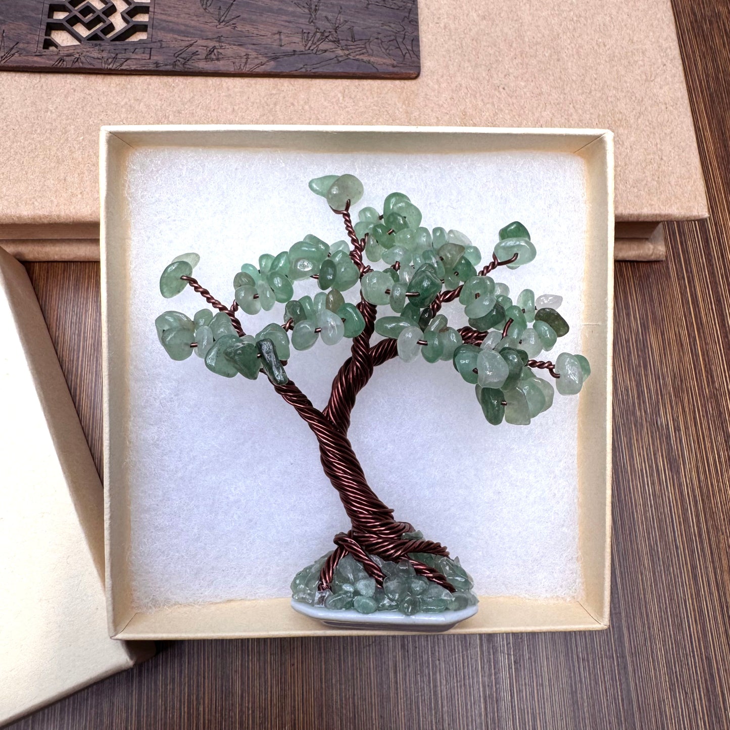 Mini Aventurine Bonsai Crystal tree