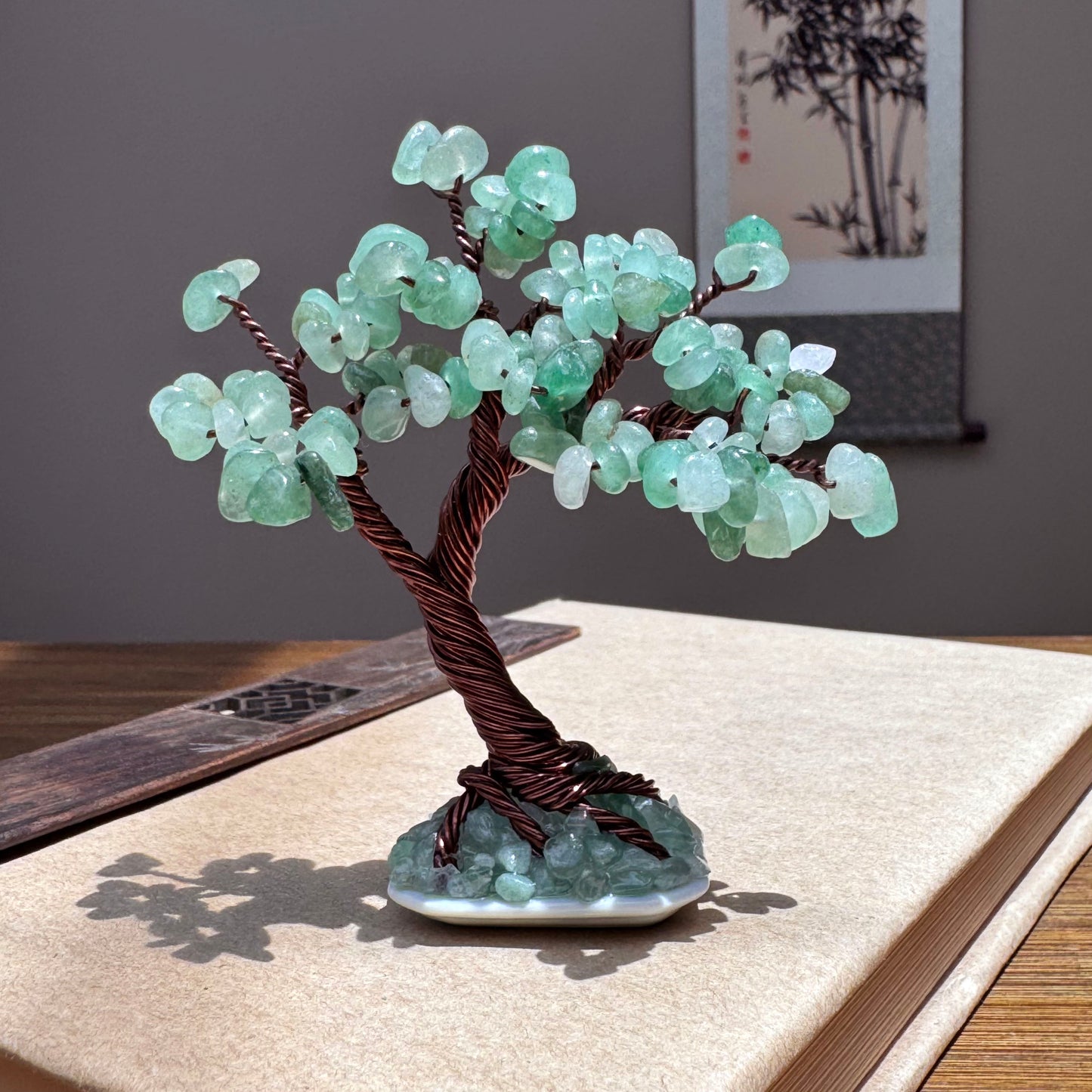 Mini Aventurine Bonsai Crystal tree