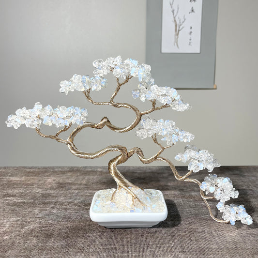 Moonstone Bonsai Crystal Tree