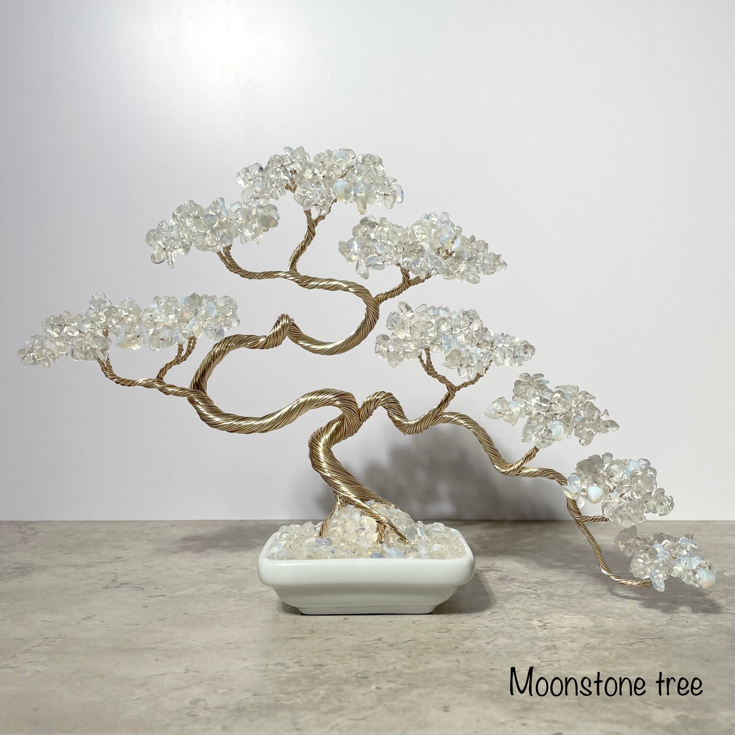 Moonstone Bonsai Crystal Tree