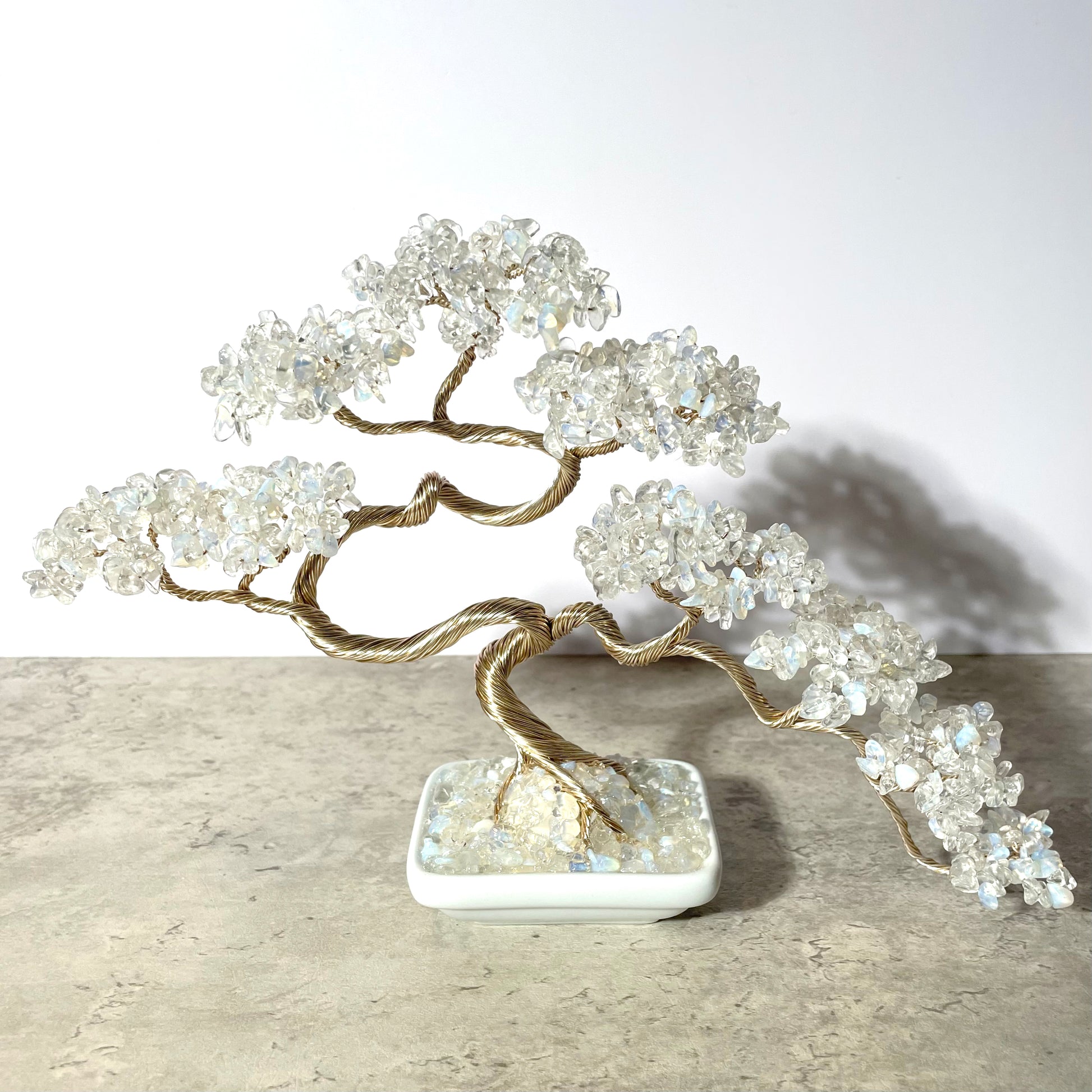 Moonstone Bonsai Crystal Tree