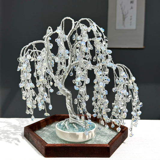 Opal Willow Crystal Tree