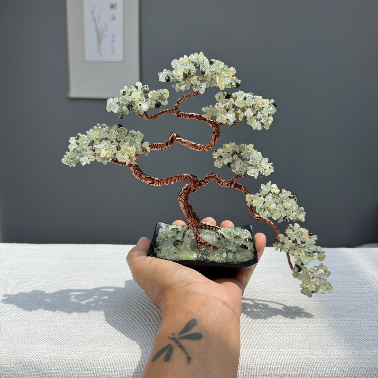 Prehnite Gemstone Tree