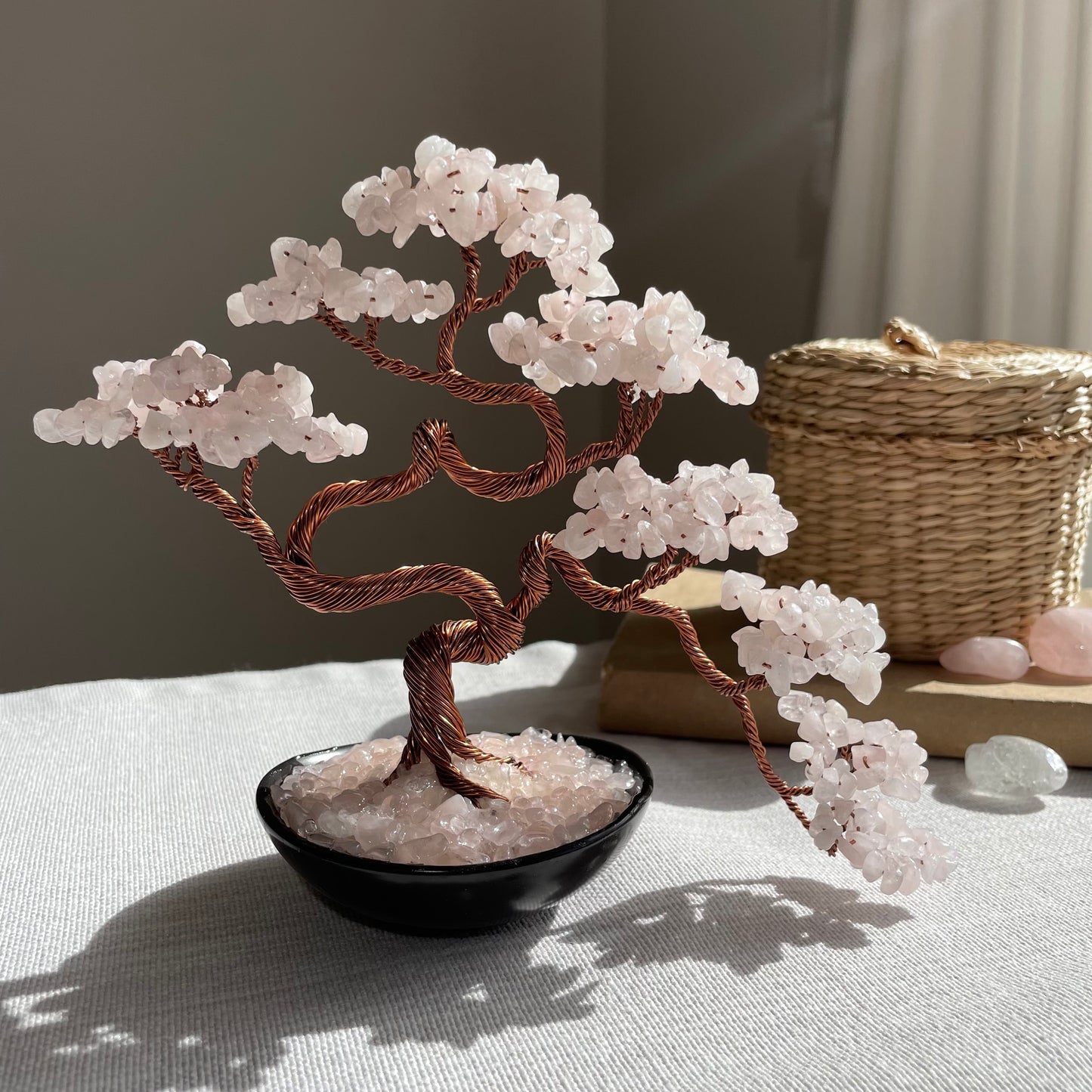 Rose Quartz Crystal Tree