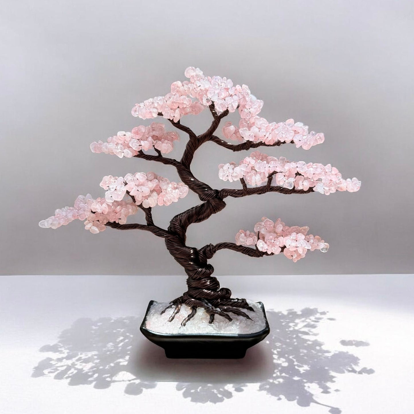 Rose Quartz Bonsai Crystal Tree