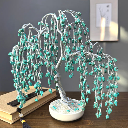 Turquoise Willow  Crystal tree