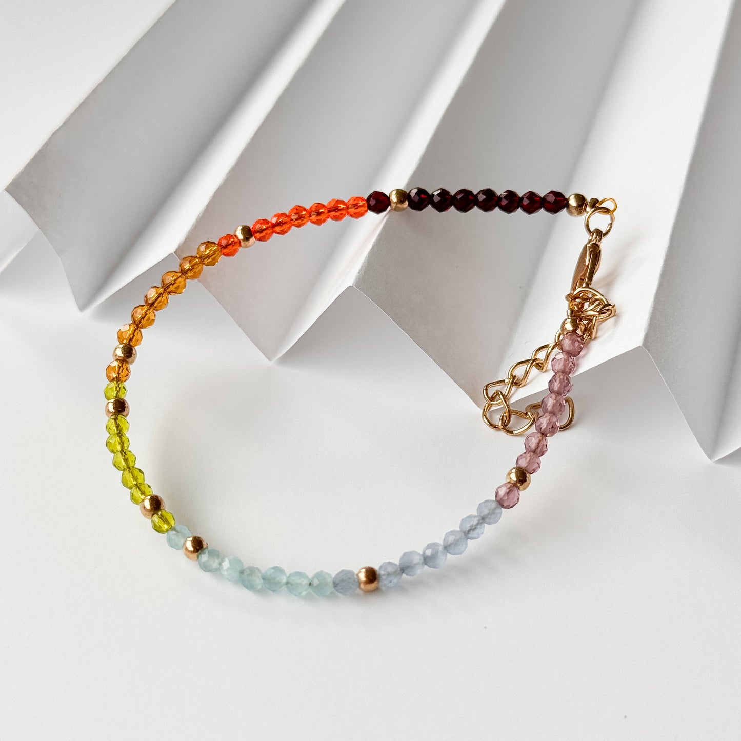 seven chakra beaded bracelet
