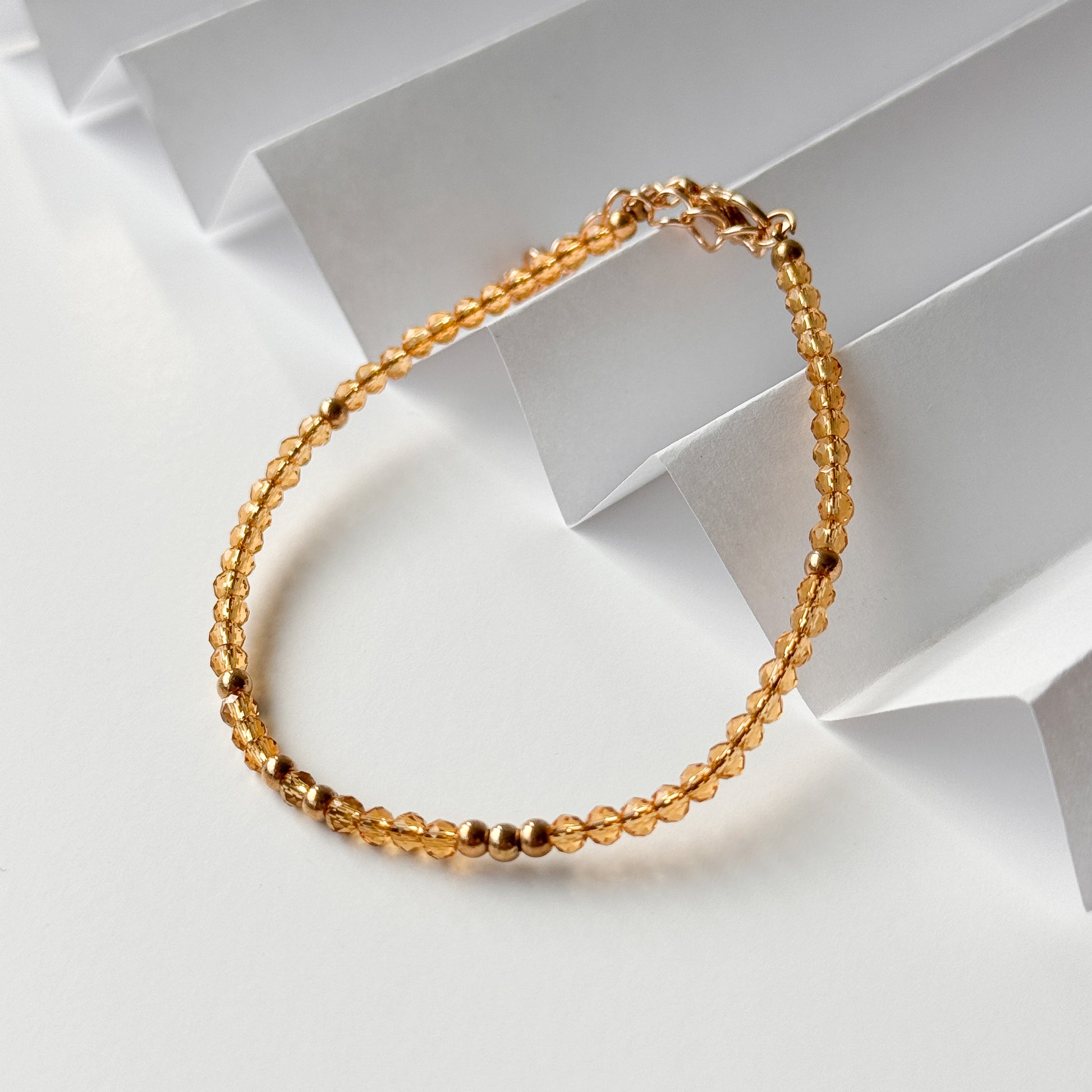 citrine crystal bracelet