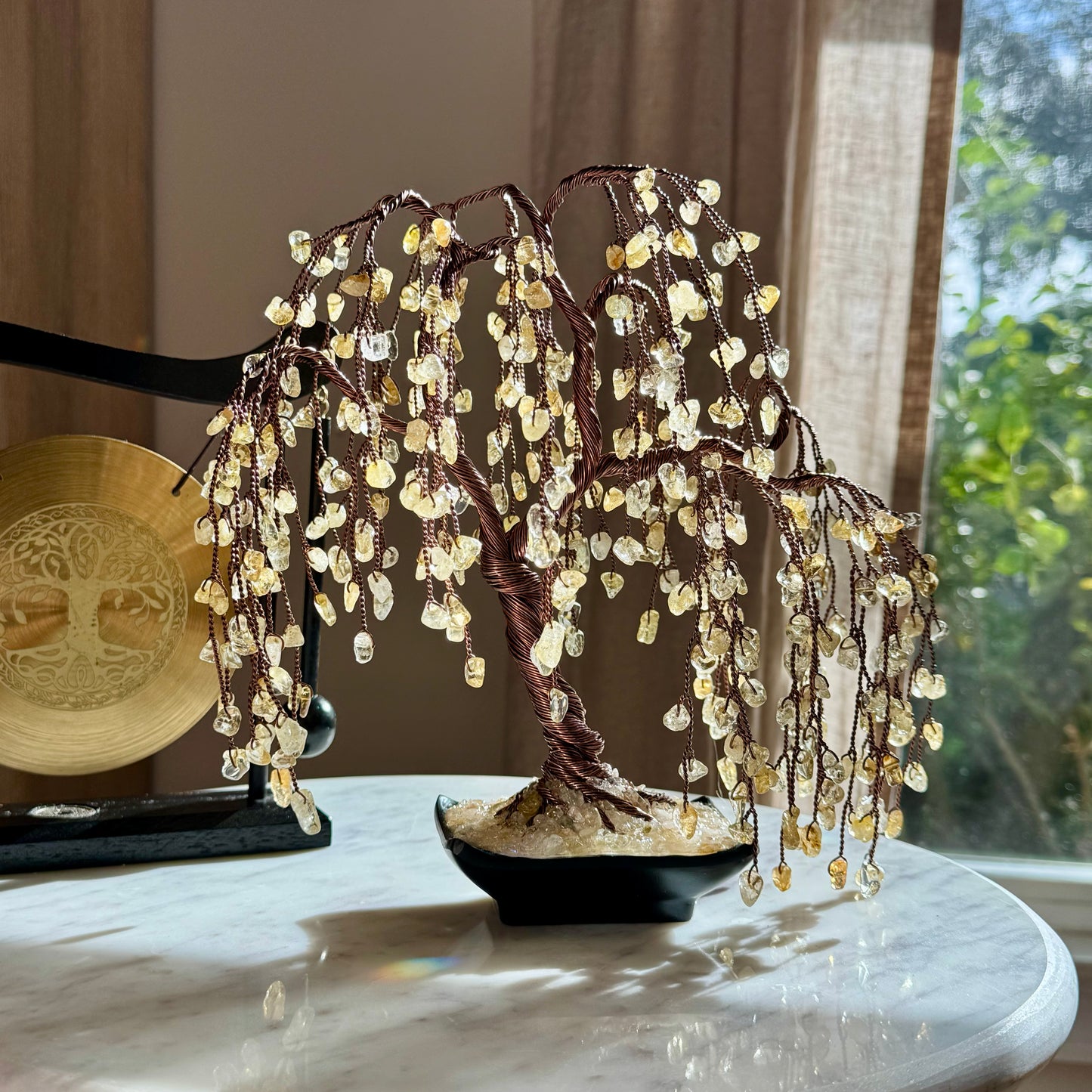 Citrine Willow Crystal Tree