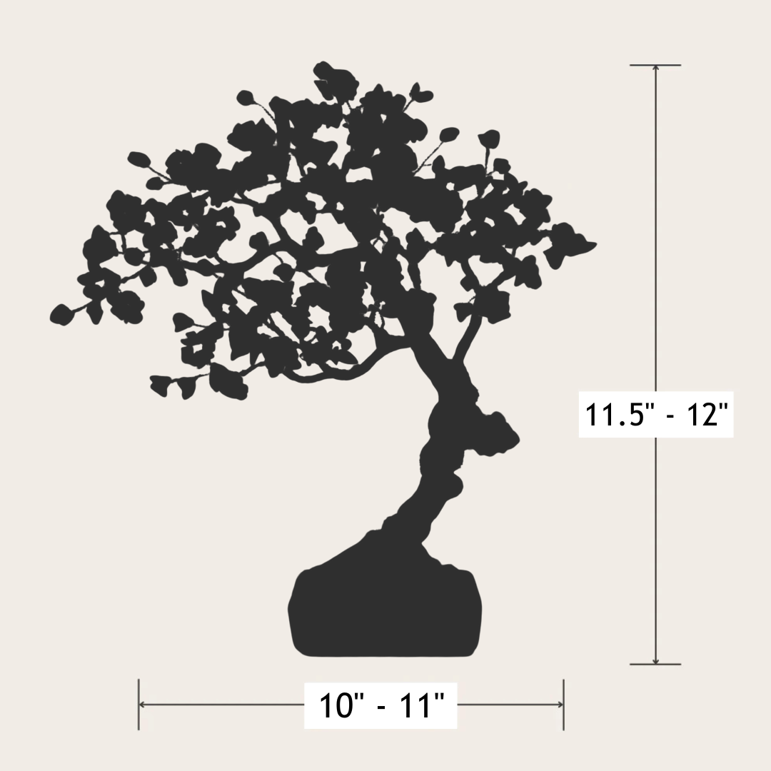 Large Clear Quartz Bonsai Crystal Tree