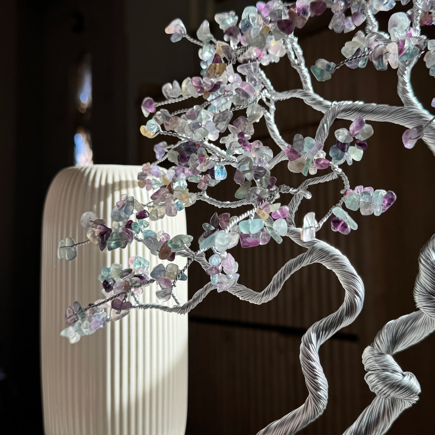 Large Fluorite Bonsai Crystal Family Tree