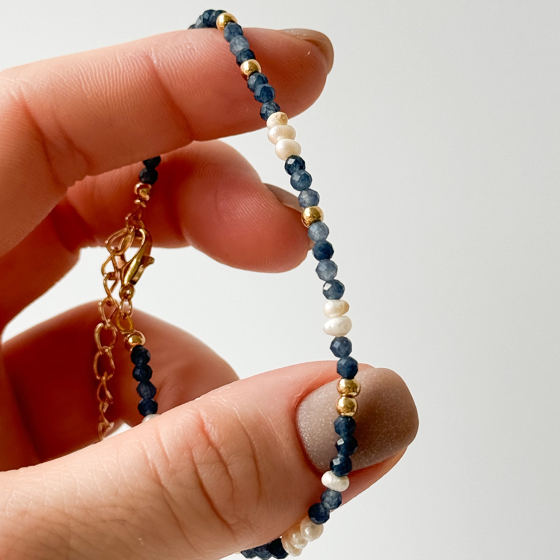 sodalite beaded bracelet