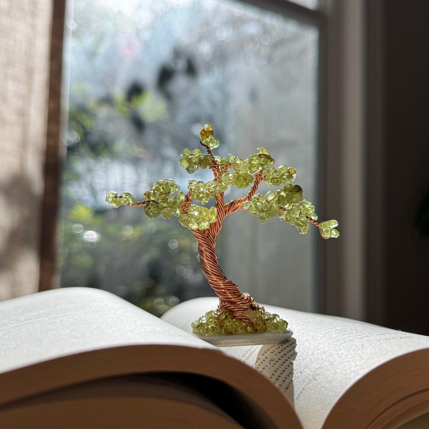 Mini Peridot Bonsai Gemstone Tree