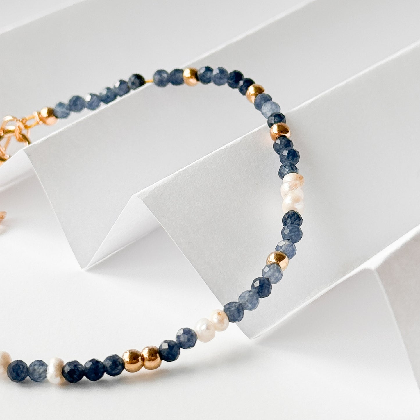 sodalite beaded bracelet